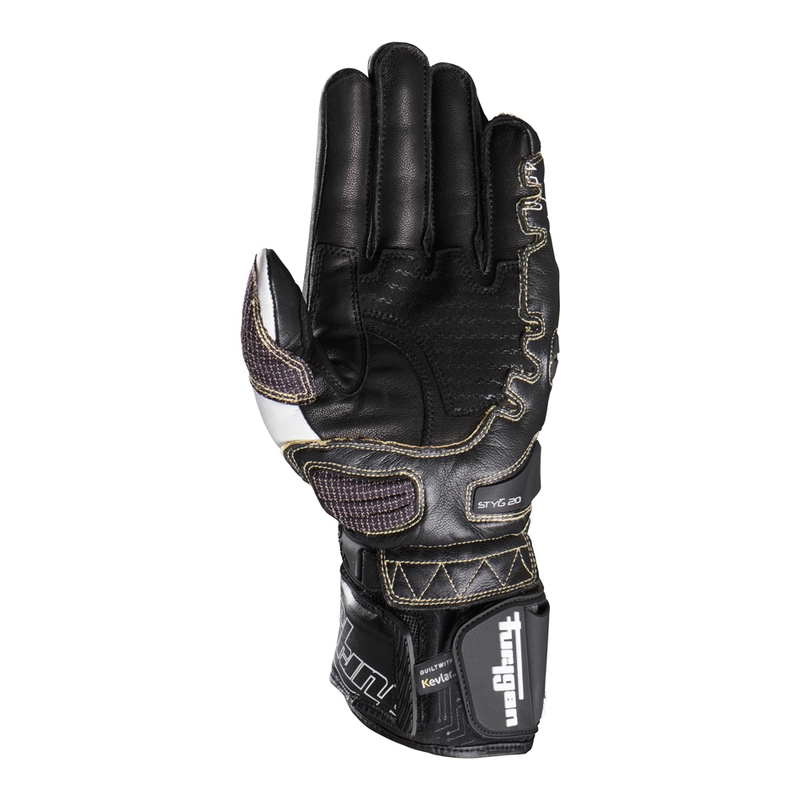 Furygan Styg 20 x Kevlar Motorradhandschuhe schwarz-weiß