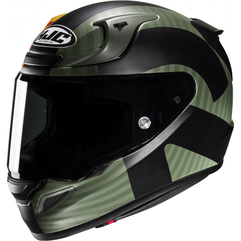 HJC RPHA 12 Ottin MC47SF schwarz-orange-grüner Integral-Motorradhelm