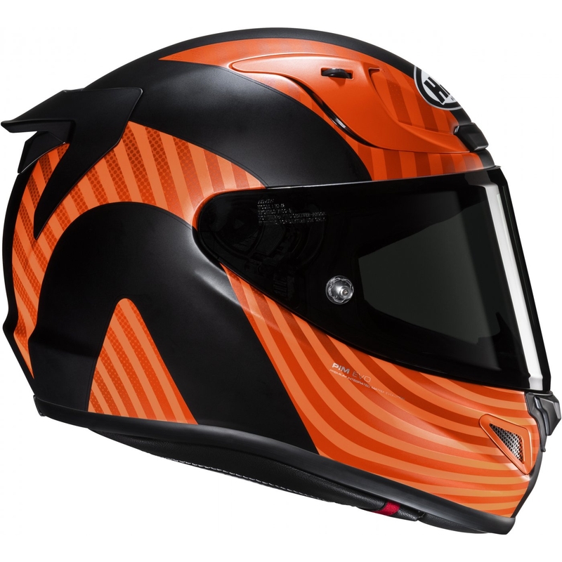 HJC RPHA 12 Ottin MC47SF schwarz-orange-grüner Integral-Motorradhelm