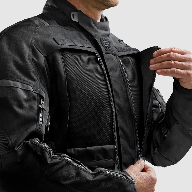 Rebelhorn Cubby V Motorradjacke schwarz