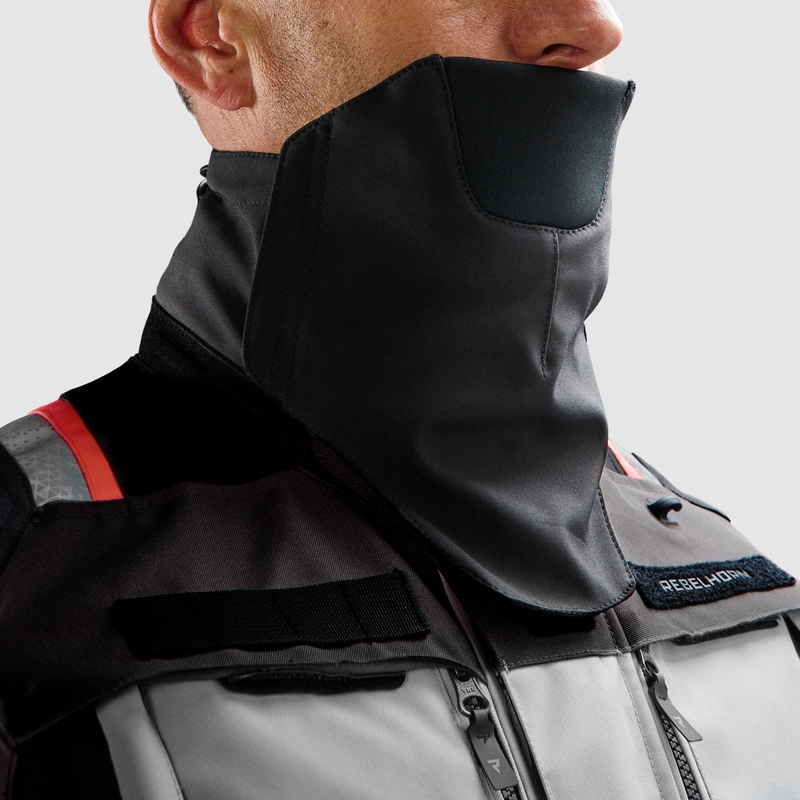 Motorradjacke Rebelhorn Cubby V blau-grau-rot