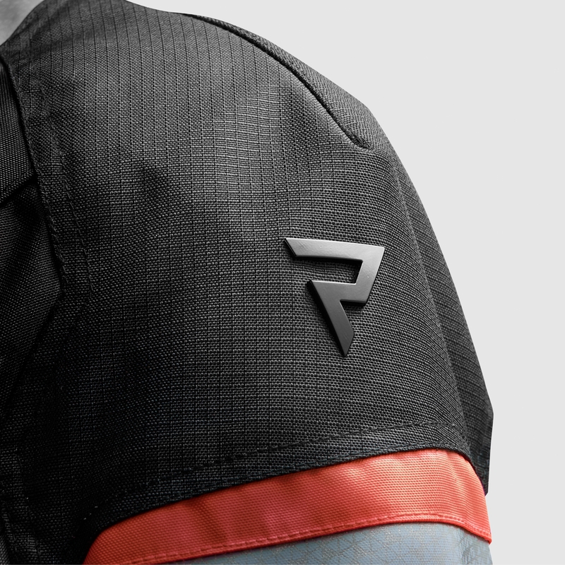 Motorradjacke Rebelhorn Cubby V blau-grau-rot