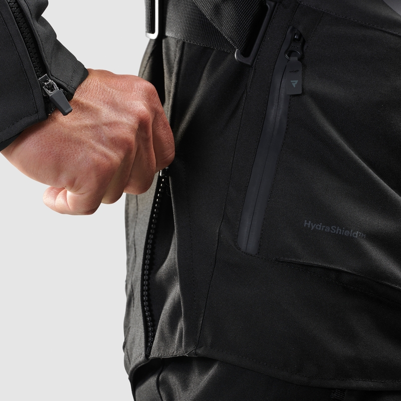 Motorradjacke Rebelhorn Hiker IV schwarz-anthrazit-fluogelb