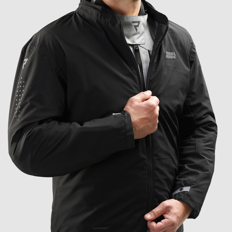 Rebelhorn Hiker IV Motorradjacke schwarz-grau-fluogelb