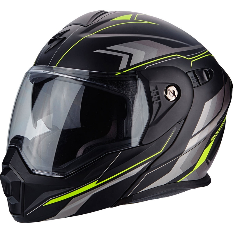 Klappbarer Endurohelm Scorpion ADX-1 Anima schwarz matt-fluo gelb Ausverkauf