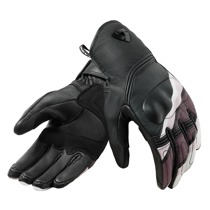 Damen-Motorradhandschuhe Revit Redhill schwarz-rosa