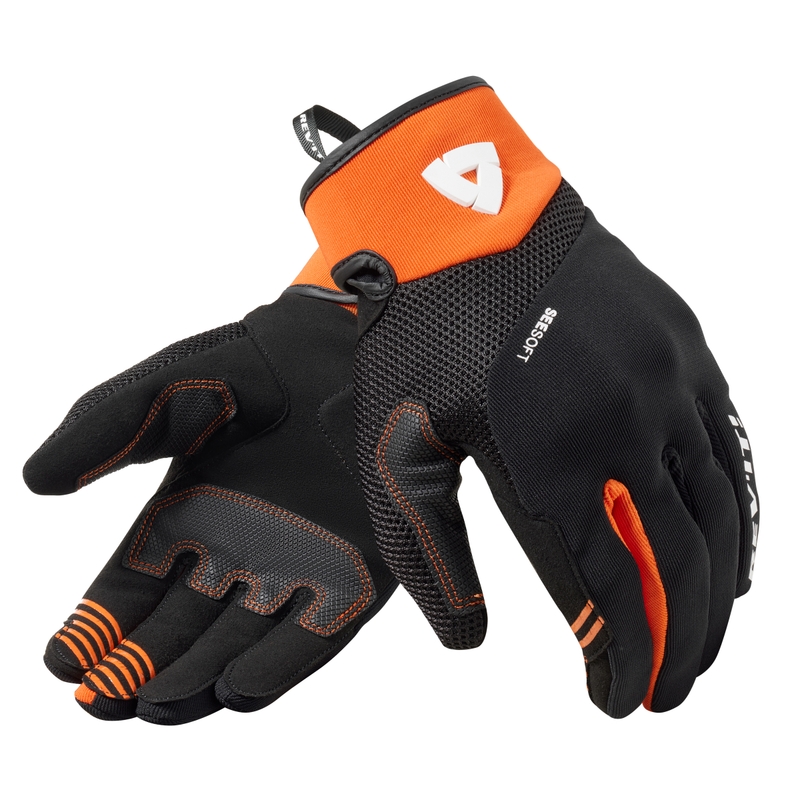 Revit Endo Motorradhandschuhe schwarz-orange