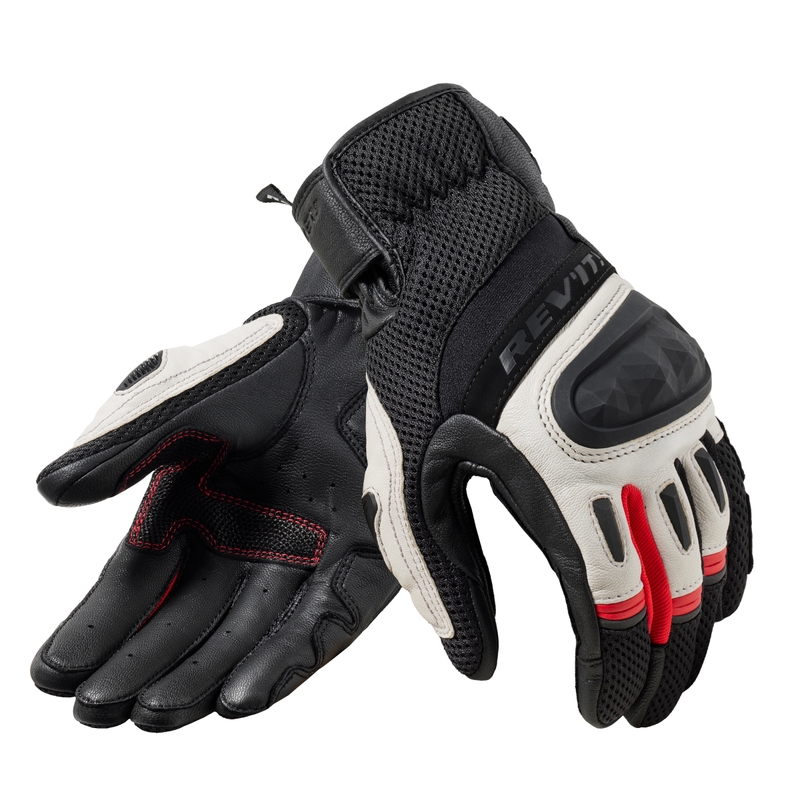 Revit Dirt 4 Motorradhandschuhe schwarz und rot