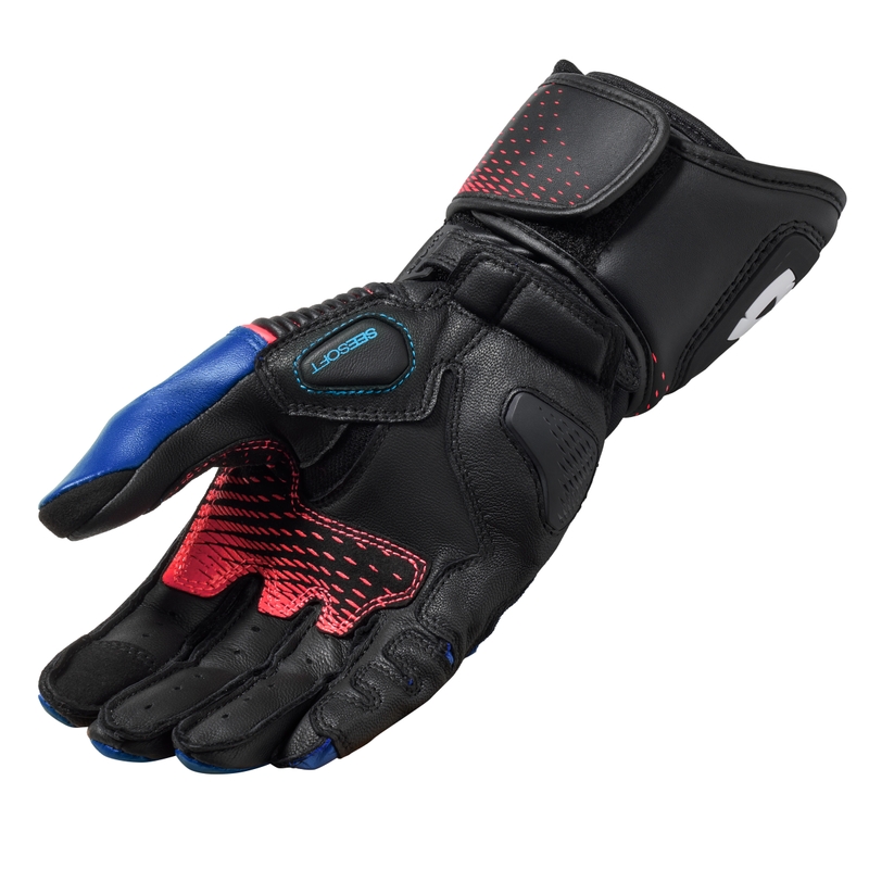 Revit Xena 4 Motorradhandschuhe Damen schwarz und blau