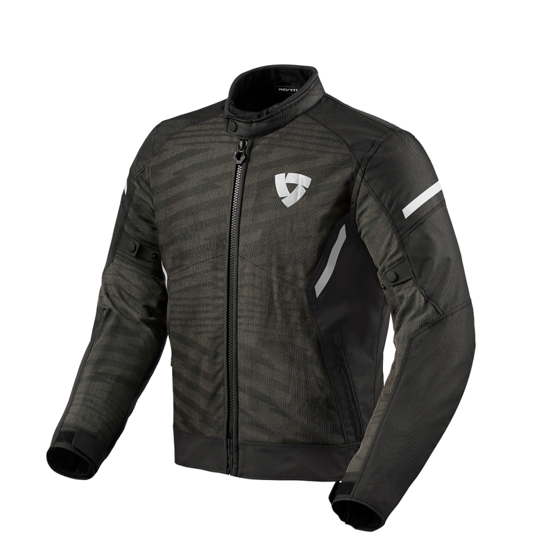 Revit Torque 2 H2O schwarz-weiße Motorradjacke