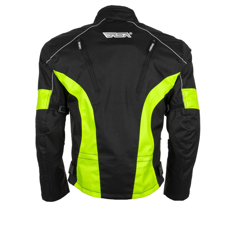 Motorradjacke RSA ST-01 schwarz-fluo gelb Ausverkauf