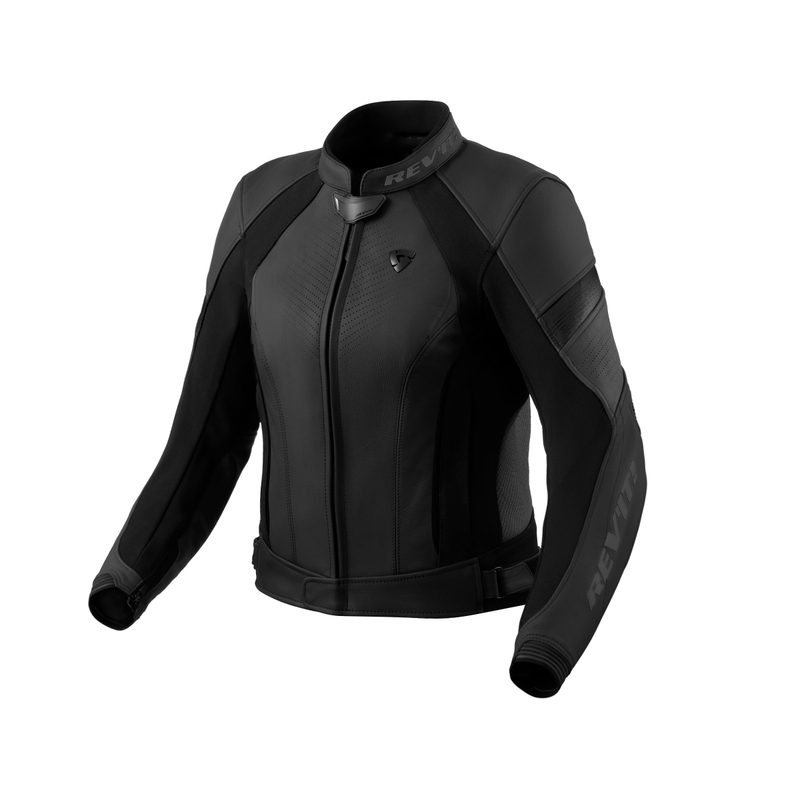 Damen Revit Xena 4 schwarz-anthrazit Lederjacke