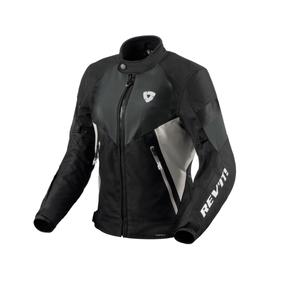 Revit Control H2O schwarz-silberne Motorradjacke für Damen