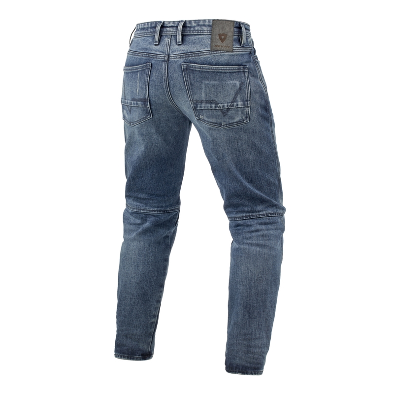 Revit Rilan TF Motorradjeans mittleres Vintage-Blau