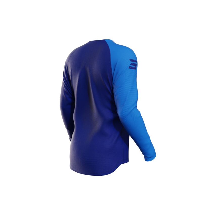 Motocross-Trikot Shot Squad blau Ausverkauf
