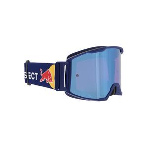 Motocrossbrille Red Bull Spect STRIVE S dunkelblau mit blauer Scheibe