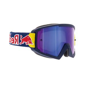 Motocrossbrille Red Bull Spect WHIP dunkelblau mit blauen Gläsern