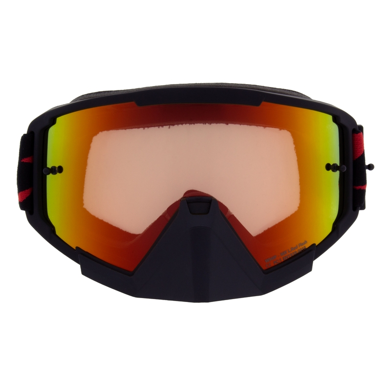 Motocrossbrille Red Bull Spect WHIP schwarz mit rot-gelber Scheibe