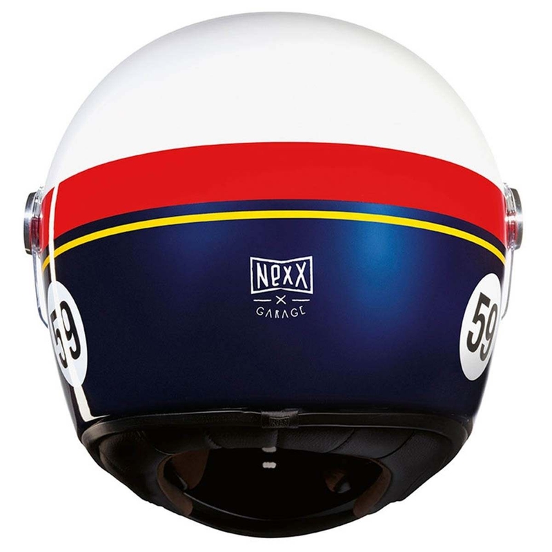 Nexx X.G100R Integral Motorradhelm weiß-rot-blau Ausverkauf