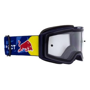 Motocrossbrille Red Bull Spect TORP blau mit klaren Gläsern