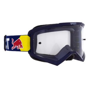 Motocrossbrille Red Bull Spect EVAN blau mit klaren Gläsern