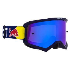 Motocrossbrille Red Bull Spect EVAN dunkelblau mit blauen Gläsern
