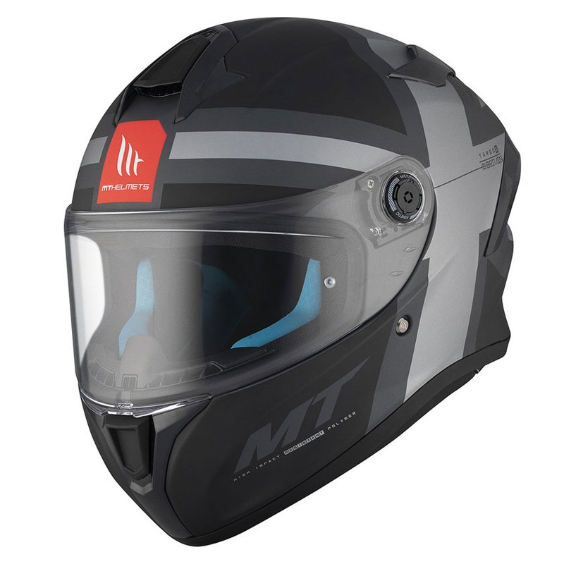 MT TARGO S BRITAIN C2 Integral Motorradhelm matt schwarz-grau