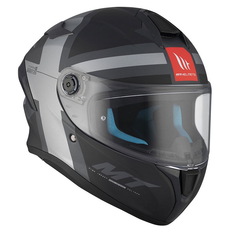 MT TARGO S BRITAIN C2 Integral Motorradhelm matt schwarz-grau