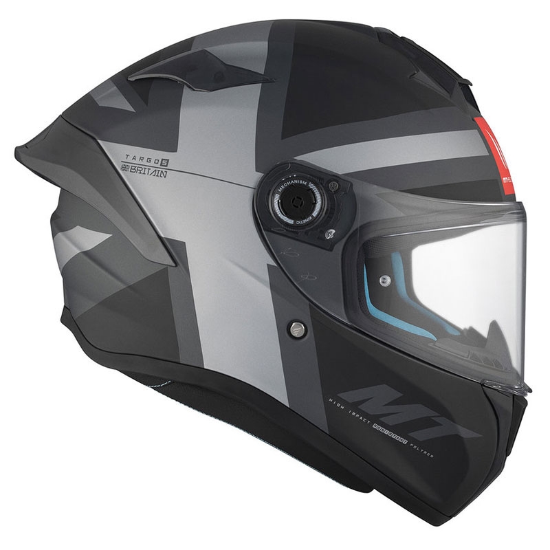 MT TARGO S BRITAIN C2 Integral Motorradhelm matt schwarz-grau