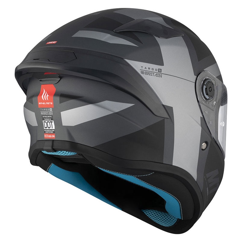 MT TARGO S BRITAIN C2 Integral Motorradhelm matt schwarz-grau