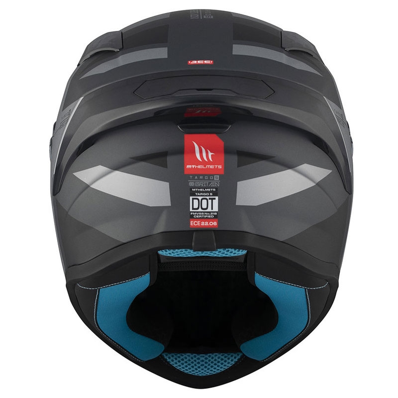 MT TARGO S BRITAIN C2 Integral Motorradhelm matt schwarz-grau