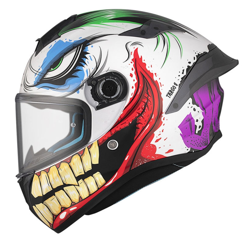 MT TARGO S JOKE A5 Integral Motorradhelm weiß-schwarz-rot