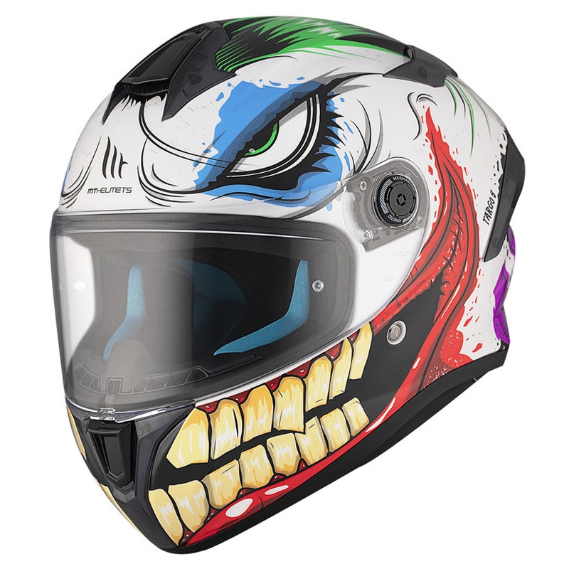 MT TARGO S JOKE A5 Integral Motorradhelm weiß-schwarz-rot