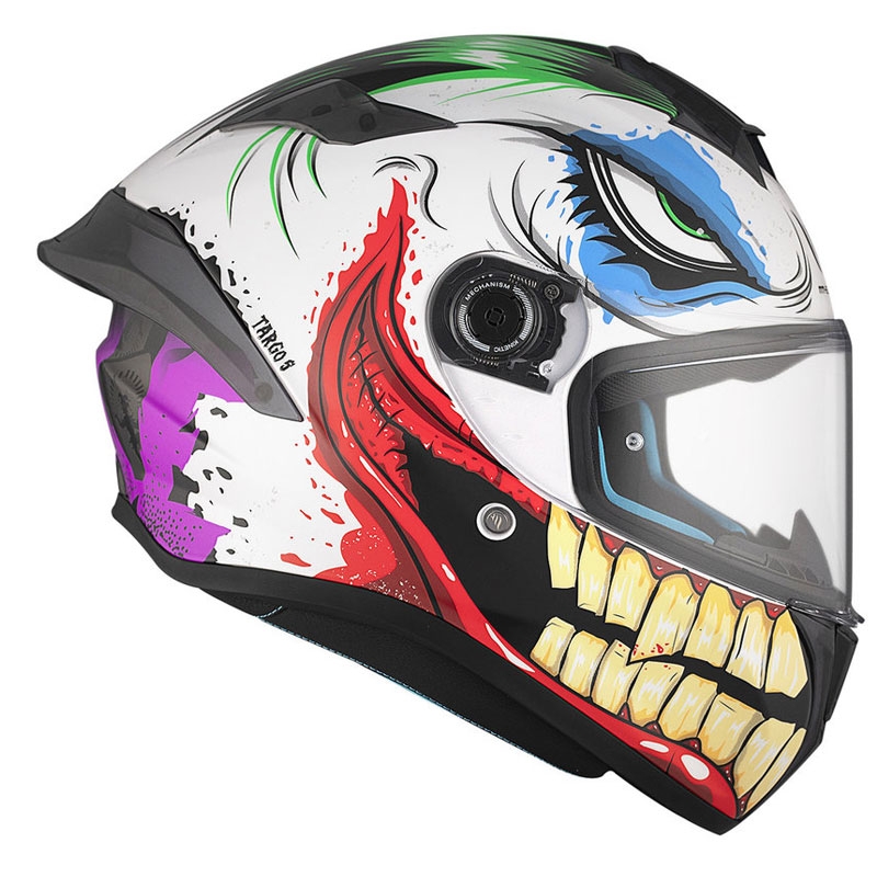 MT TARGO S JOKE A5 Integral Motorradhelm weiß-schwarz-rot