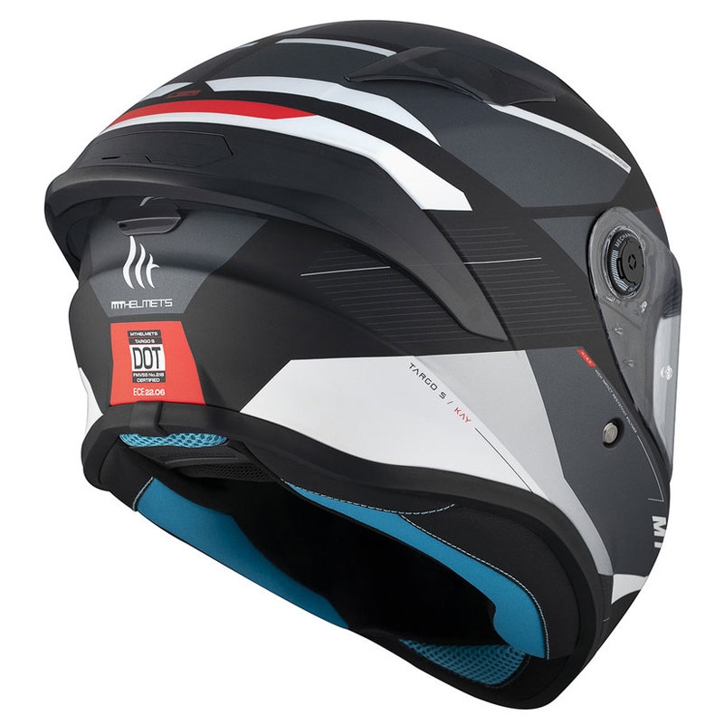 MT TARGO S KAY B2 Integral Motorradhelm matt schwarz-grau-weiß