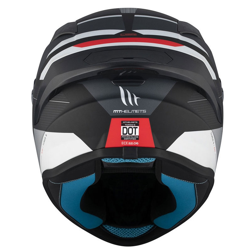 MT TARGO S KAY B2 Integral Motorradhelm matt schwarz-grau-weiß