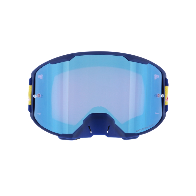 Motocrossbrille Red Bull Spect STRIVE S blau mit blauer Scheibe