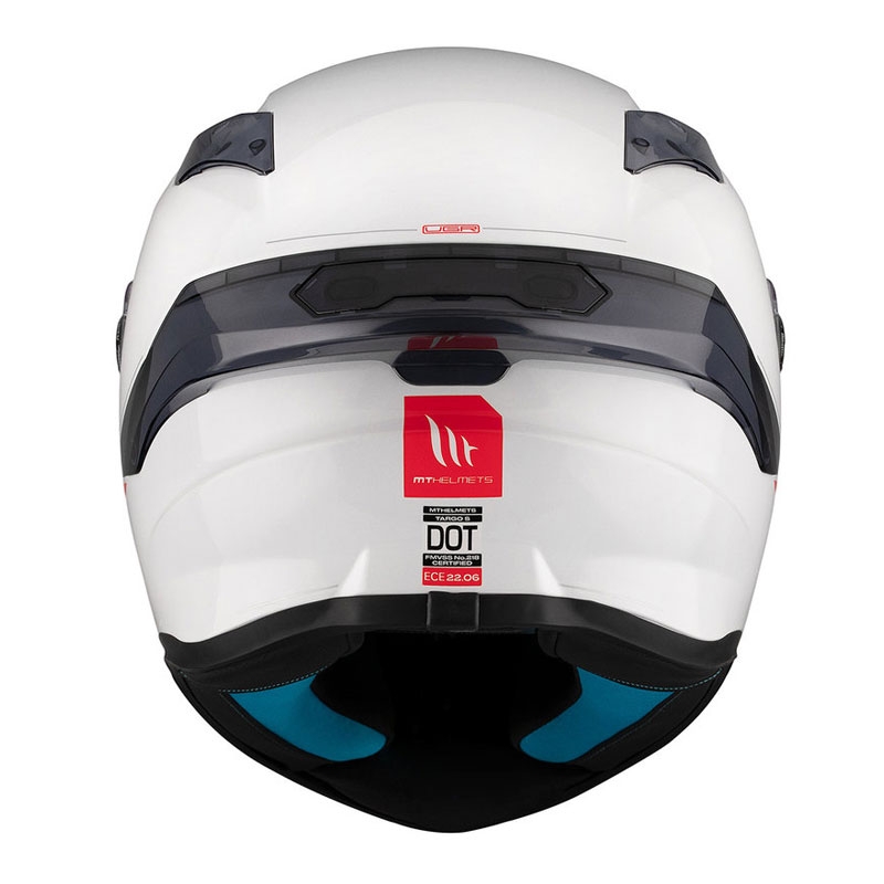 MT TARGO S SOLID A0 Integral Motorradhelm glänzend weiß