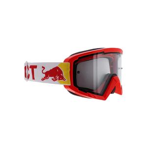 Motocrossbrille Red Bull Spect WHIP rot mit klaren Gläsern