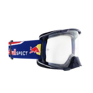 Motocrossbrille Red Bull Spect STRIVE S blau mit klaren Gläsern