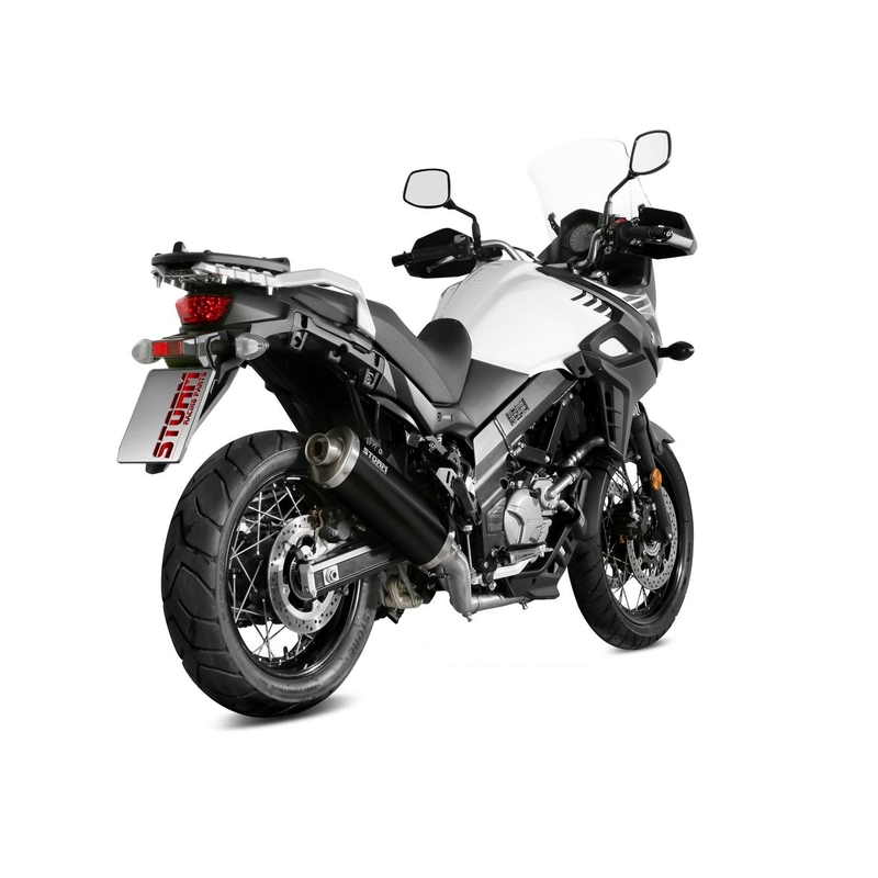 Auspuffendstück STORM OVAL Steel black für SUZUKI DL 650 V-STROM 2017-2024