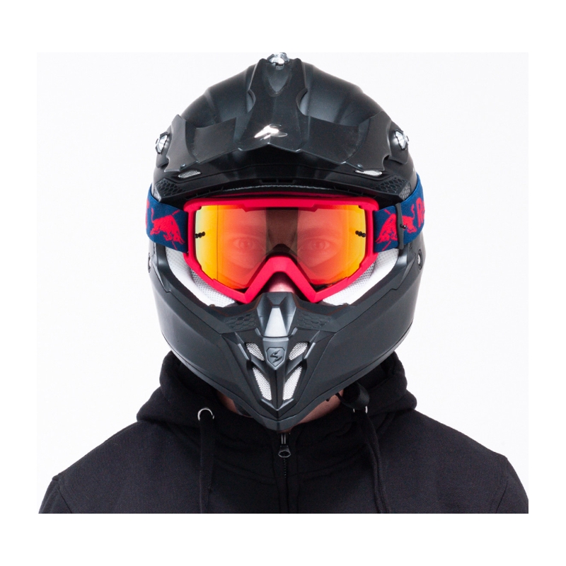 Motocrossbrille Red Bull Spect WHIP rot mit orangenem Glas