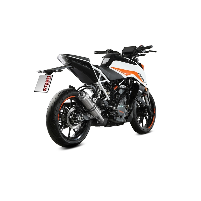 Auspuffendstück STORM GP Edelstahl für KTM Duke 390 2021-2023, KTM Duke 125 2021-2023