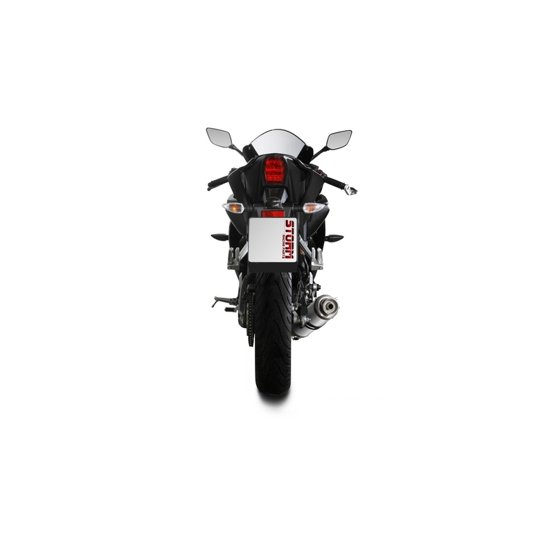 Auspuff komplett 1x1 STORM GP Edelstahl für YAMAHA YZF-R 125 2019-2024, YAMAHA MT 125 2020-2024