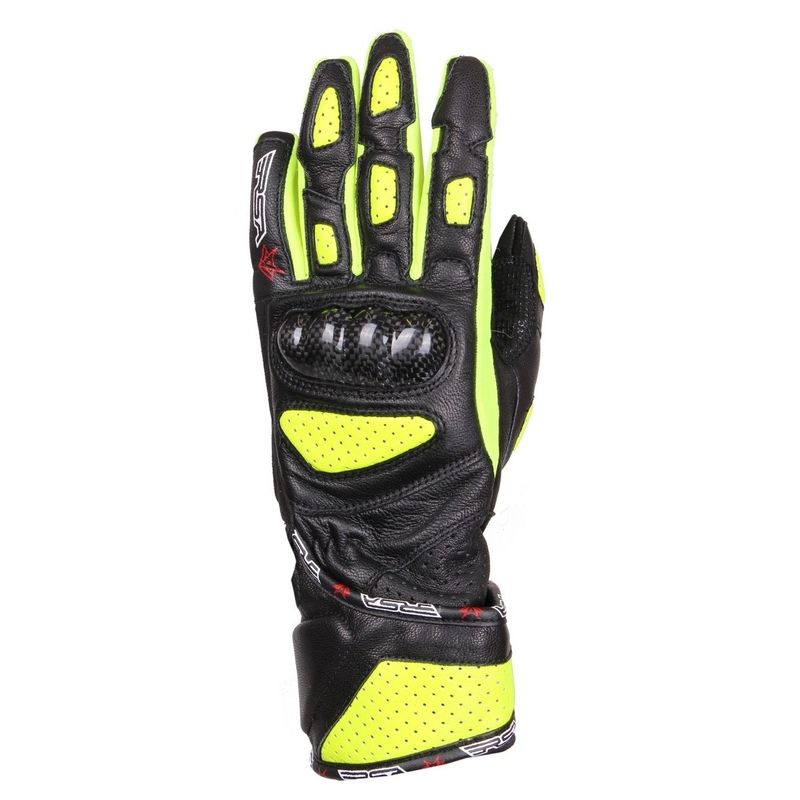 Damen Motorradhandschuhe RSA RX-1 schwarz-fluo gelb Ausverkauf