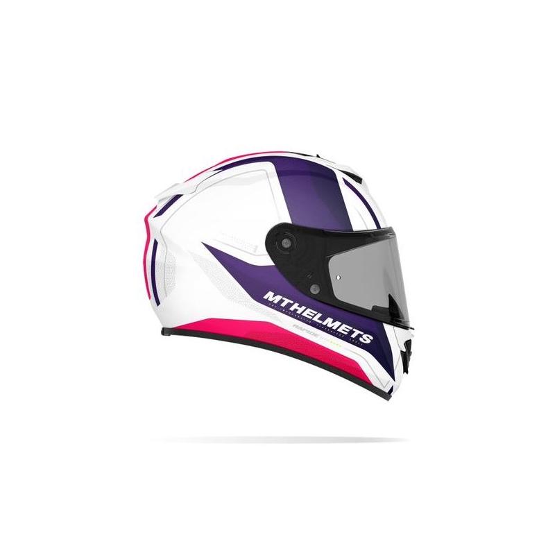 MT Rapide Duel Integral Motorradhelm weiß und rosa