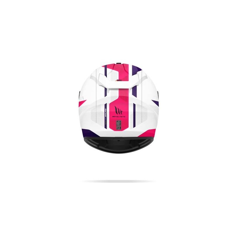 MT Rapide Duel Integral Motorradhelm weiß und rosa