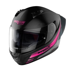 Nolan N60-6 Sport Outset 23 schwarz und rosa Integral Motorradhelm