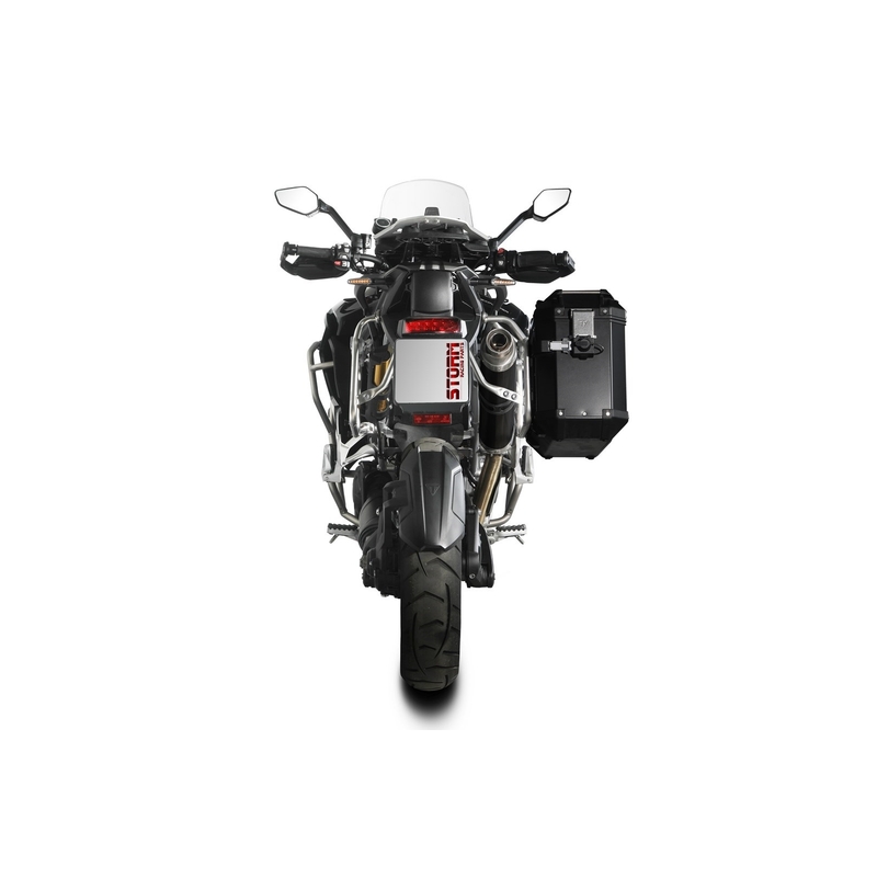 Auspuffendstück STORM OVAL schwarz für TRIUMPH Tiger 1200 Explorer / GT Explorer 2021-2026