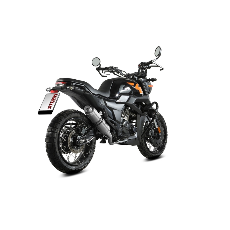 Auspuff komplett 1x1 STORM GP Edelstahl für ZONTES ZT 125 2021-2024